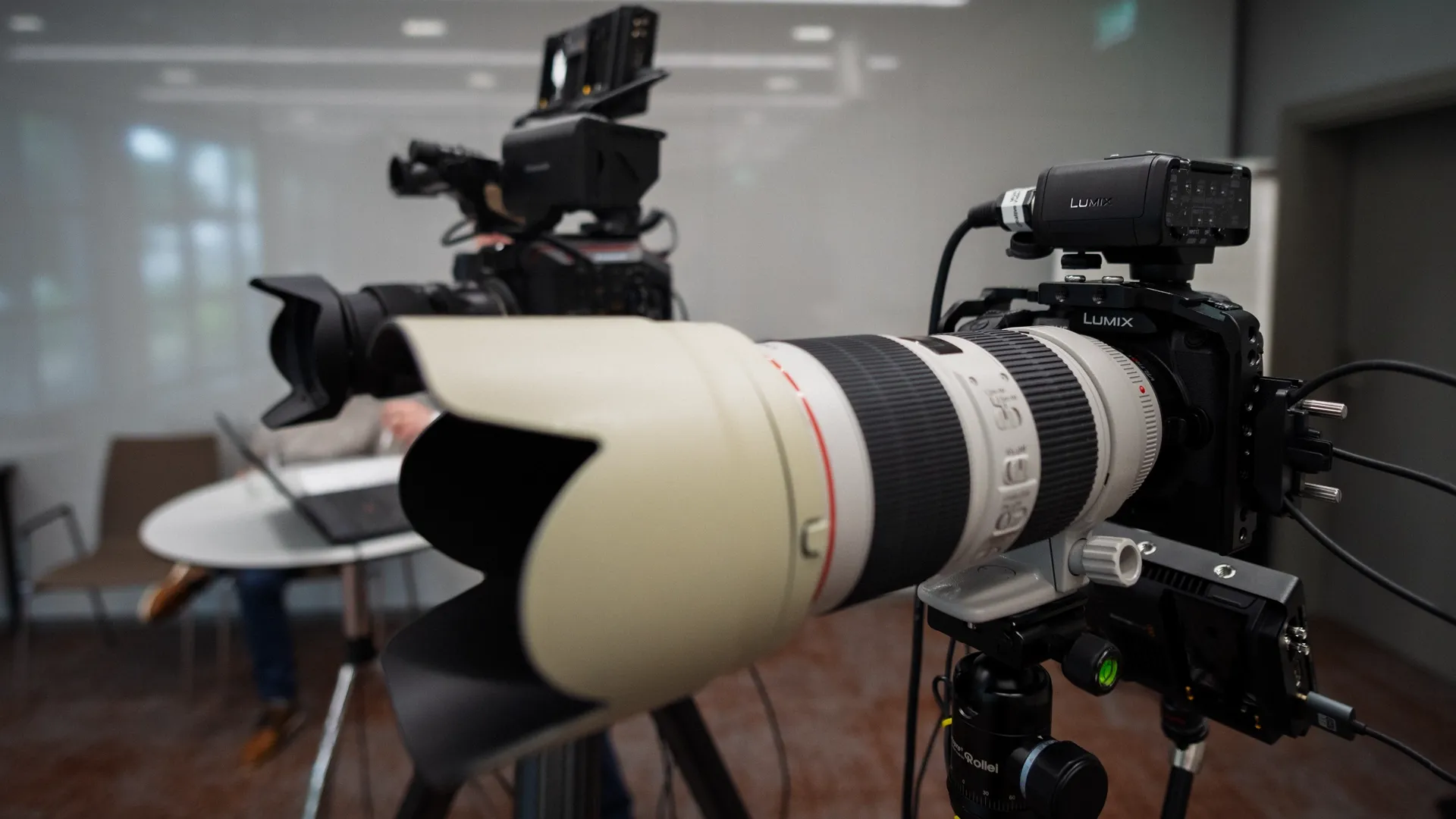 Multikamera-Setup für Interview-Aufnahmen