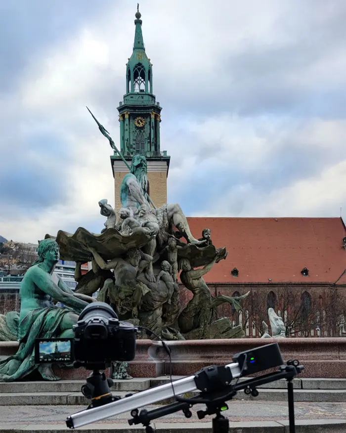 Kamera-Slider für Zeitrafferaufnahmen (Time-Lapse) in Berlin von Müller Filmt