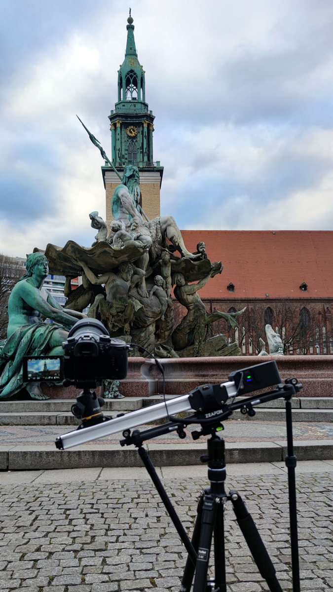 Motion-Control-Timelapse mit Kameraslider in Berlin – kreative Imagefilm-Produktion von Müller Filmt